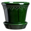 Bergs Potter Københavner pot geglazuurd Ø12 cm, Groen< Bloempotten