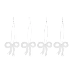 Cooee Design Kerst deco rozet 6 cm, Roestvrij staal< Kerstdecoraties