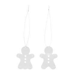 Cooee Design Kerstdecoratie pepparkaka 6 cm, Roestvrij staal< Kerstdecoraties