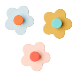 Kid's Concept Kid's Base bloem haak 3 delen, Multi< Haken & Hangers|Opbergoplossingen Voor De Kinderkamer
