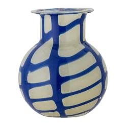 Bloomingville Kiran vaas 19 cm, Blauw< Vazen