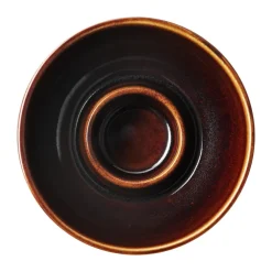 Arabia Kirnu waxinehouder Ø11x5 cm, Bruin< Kaarsenhouders & Kaarsenborden