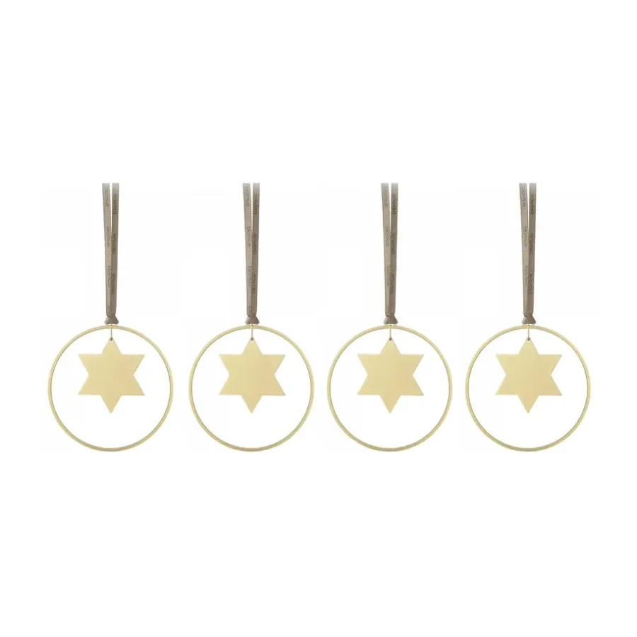Blomus KITAI kersthanger 8,5 cm 4-pack, Stars< Kerstdecoraties