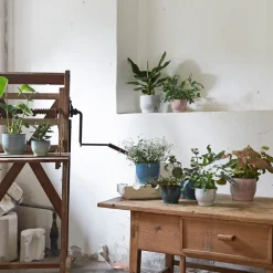 Knabstrup Keramik Knabstrup buitenbloempot Ø16,5 cm, Roze< Bloempotten