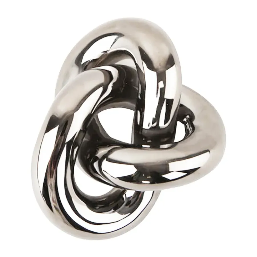 Cooee Design Knot Table large decoratie, Light Silver< Decoratieve Accessoires