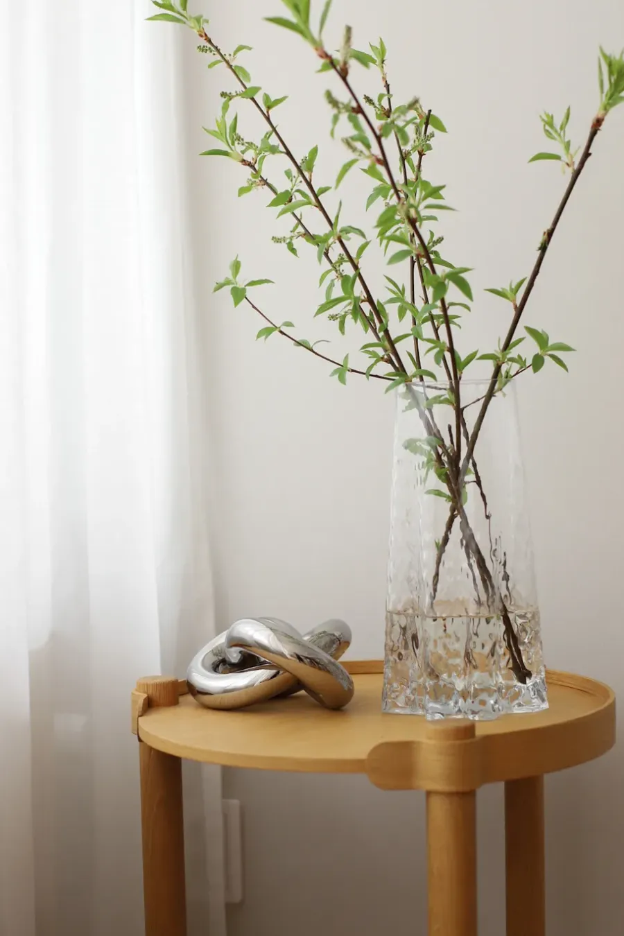 Cooee Design Knot Table large decoratie, Light Silver< Decoratieve Accessoires