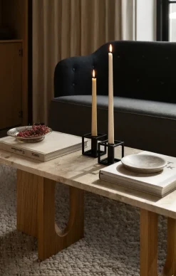 Audo Copenhagen Kubus 1 kandelaar, black (zwart)< Kandelaars