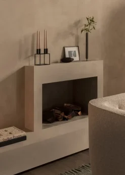 Audo Copenhagen Kubus 4 kandelaar, black (zwart)< Adventskandelaars & -Kaarsen