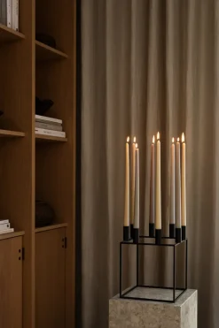 Audo Copenhagen Kubus 8 kandelaar, black (zwart)< Kandelaars