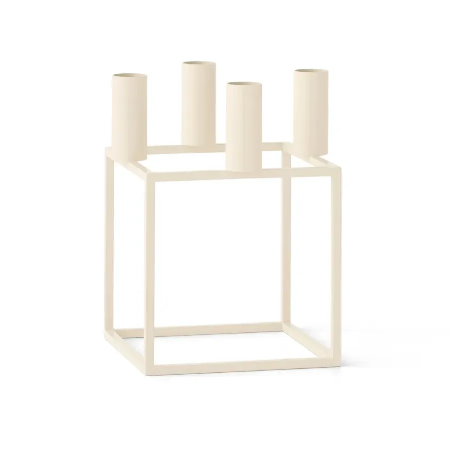 Audo Copenhagen Kubus 4 kandelaar, Ivory< Kandelaars