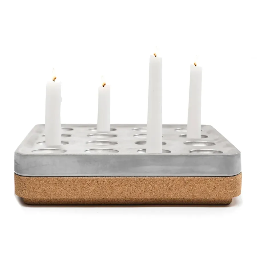 Born In Sweden Kurkbodem voor Stumpastaken groot, Natuur< Kaarsenaccessoires