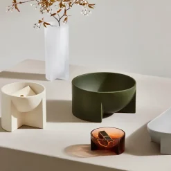 Iittala Kuru keramieken kom 12x24 cm, Mosgroen< Decoratieve Schalen