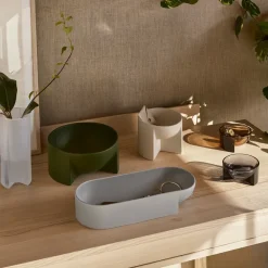 Iittala Kuru keramieken kom 12x24 cm, Mosgroen< Decoratieve Schalen