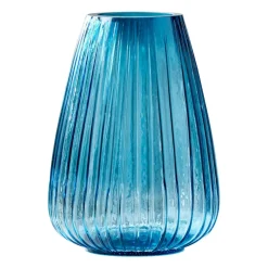 Bitz Kusintha vaas 22 cm, Blauw< Vazen