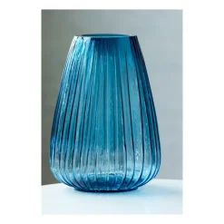 Bitz Kusintha vaas 22 cm, Blauw< Vazen