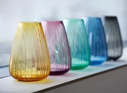 Bitz Kusintha vaas 22 cm, Blauw< Vazen