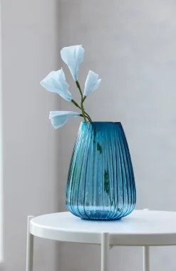 Bitz Kusintha vaas 22 cm, Blauw< Vazen