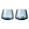 Bitz Kusintha waxinelichtjeshouder 7,5 cm 2-pack, Blauw< Kaarsenhouders & Kaarsenborden