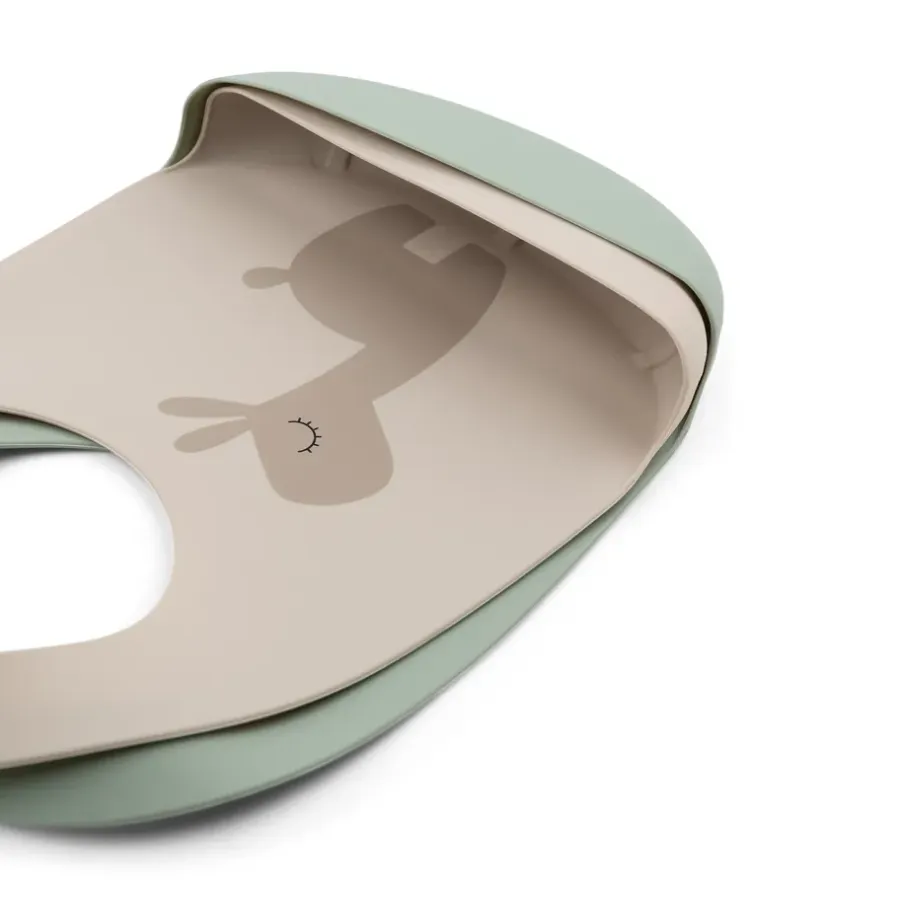 Done by deer Lalee slabbetje 2-pack, Grijs-groen< Kinderkamer Interieuraccessoires|Kinderkamer Interieuraccessoires