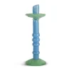 Byon Lara kandelaar L 32 cm, Lichtblauw-mintgroen< Kaarsenhouders & Kaarsenborden