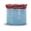 Byon Lara waxinelichthouder M 15 cm, Lichtblauw< Kaarsenhouders & Kaarsenborden
