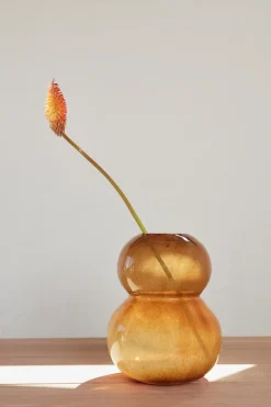 OYOY Lasi vaas 30 cm, Amber< Vazen
