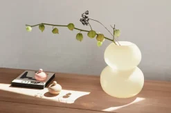 OYOY Lasi vaas 30 cm, Vanilla< Vazen