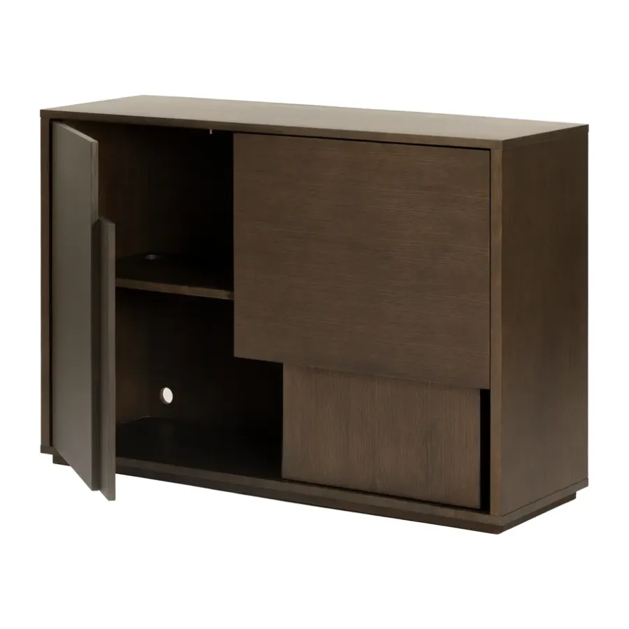 Design House Stockholm Layer dressoir, Donker eiken, 120x82 cm< Ladekasten & Dressoirs