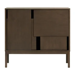 Design House Stockholm Layer dressoir, Donker eiken, 120x110, met poten< Ladekasten & Dressoirs