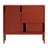 Design House Stockholm Layer dressoir, Rood, 120x110, met poten< Ladekasten & Dressoirs