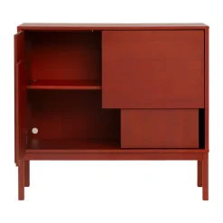 Design House Stockholm Layer dressoir, Rood, 120x110, met poten< Ladekasten & Dressoirs
