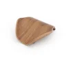 Bosign Leaf™ Zeepschaaltje met afvoer 11,5x11,5 cm, Walnotenhout< Zeepdispensers & Zeepschaaltjes