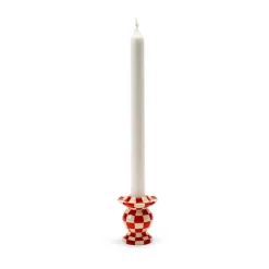 Serax Les Objets Mouleversants N°2 kaarsenhouder, Red-white< Kandelaars