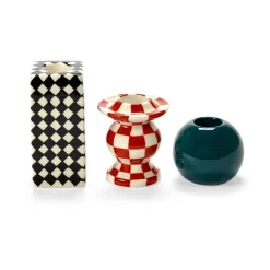 Serax Les Objets Mouleversants N°2 kaarsenhouder, Red-white< Kandelaars