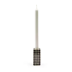Serax Les Objets Mouleversants N°1 kaarsenhouder, Black-white< Kandelaars