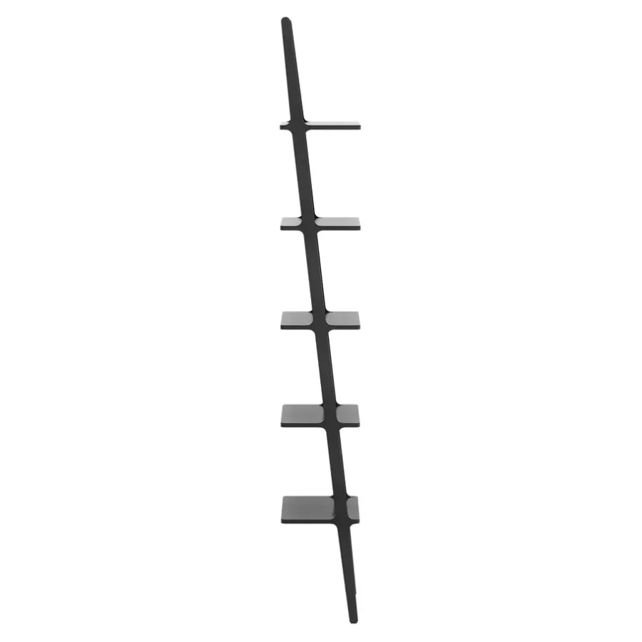 Swedese Libri Wandplank 5 planken, Es zwart glanzend< Planken & Planksystemen