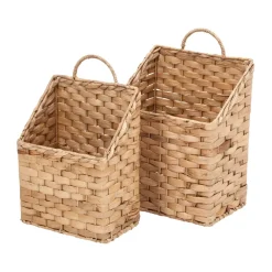 Dixie Lily wandmand 2 delen, Natural< Opbergmanden