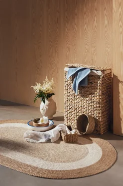 Dixie Lily wasmand, natuur, waterhyacint, gevlochten< Wasmanden