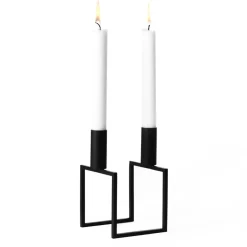 Audo Copenhagen Line kandelaar, black (zwart)< Kandelaars