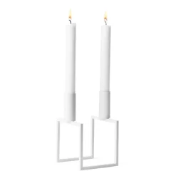 Audo Copenhagen Line kandelaar, white (wit)< Kandelaars