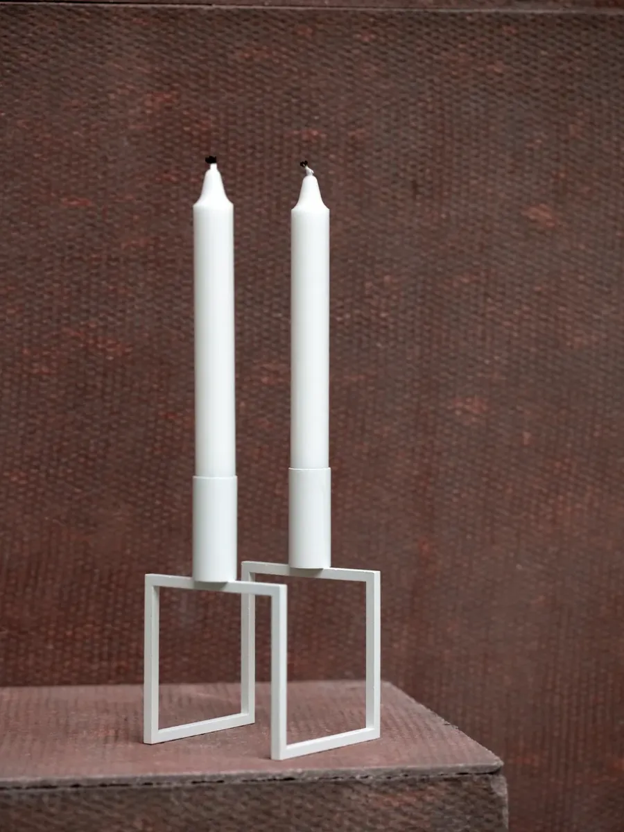 Audo Copenhagen Line kandelaar, white (wit)< Kandelaars