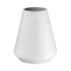 NJRD Lines vaas 18 cm, Wit< Vazen