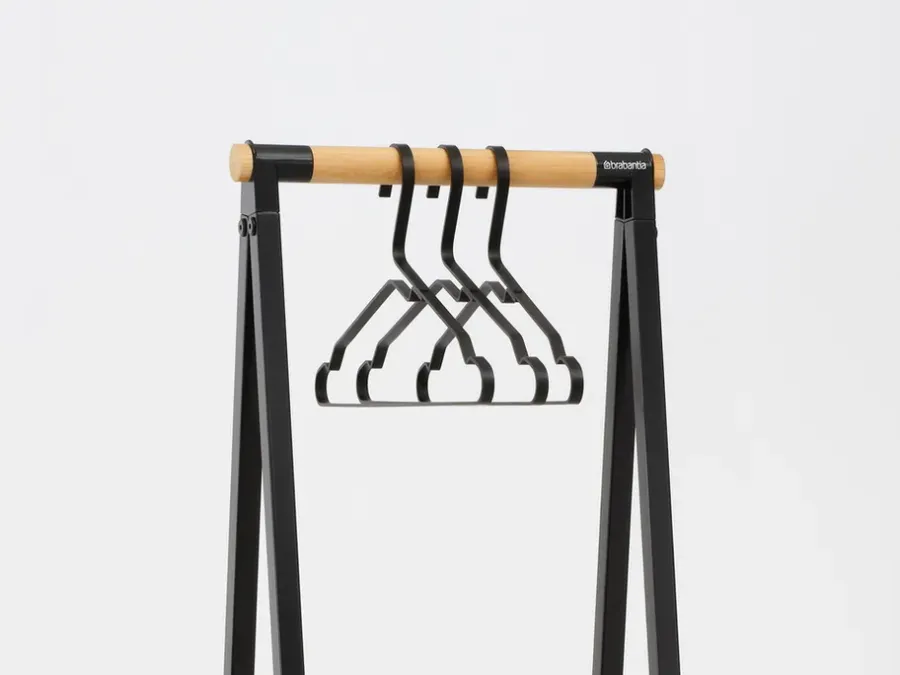 Brabantia Linn kledingrek compact, Zwart< Kapstokken & Hangrekken