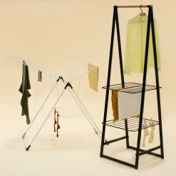 Brabantia Linn kledingrek small, Zwart< Kapstokken & Hangrekken