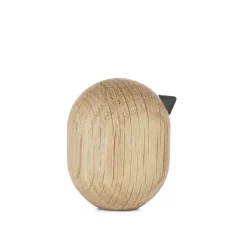 Normann Copenhagen Little Bird figuur eikenhout, 4,5 cm.< Houten Beelden