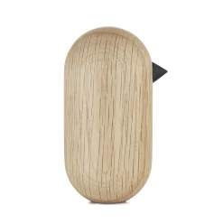 Normann Copenhagen Little Bird figuur eikenhout, 10 cm.< Houten Beelden