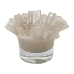 Olsson & Jensen Loa kaarsenhouder 14 cm, Taupe< Kaarsenhouders & Kaarsenborden