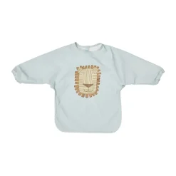 OYOY Lobo Lion slabbetje met mouw, Ice blue< Kinderkamer Interieuraccessoires|Kinderkamer Interieuraccessoires