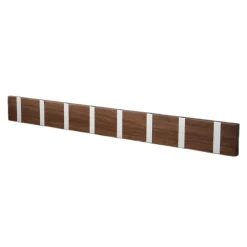 LoCa Knax kledinghanger 80 cm, geolied walnoot-grijs< Kapstokken & Hangrekken
