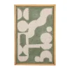 Bloomingville Longton muurdecoratie 45x65 cm, Green< Wanddecoraties